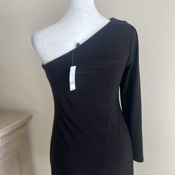 Women’s White House Black Market NWT one sleeve dress size petite extra small - Picture 5 of 6